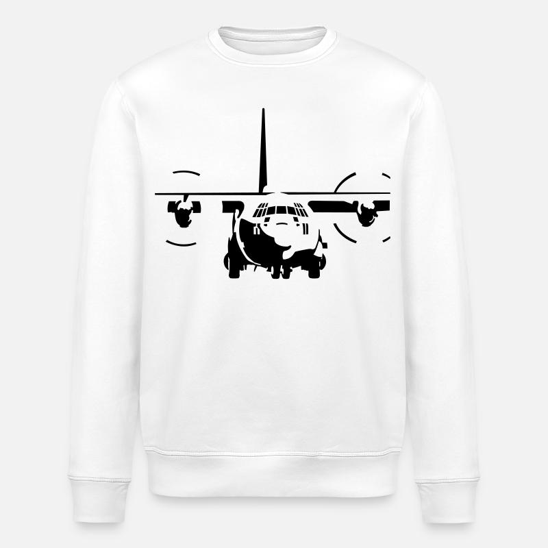 C-130 Hercules - Sweat bio ROLLER Stanley/Stella Unisexe - blanc
