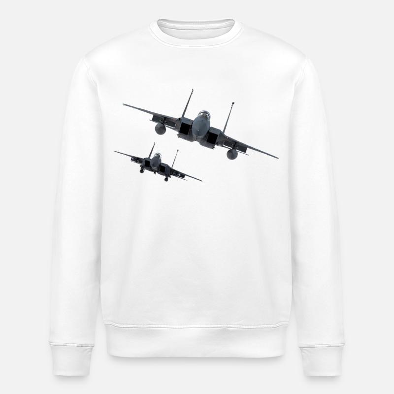 F-15 - Stanley/Stella Unisex Bio-Sweatshirt ROLLER - Weiß