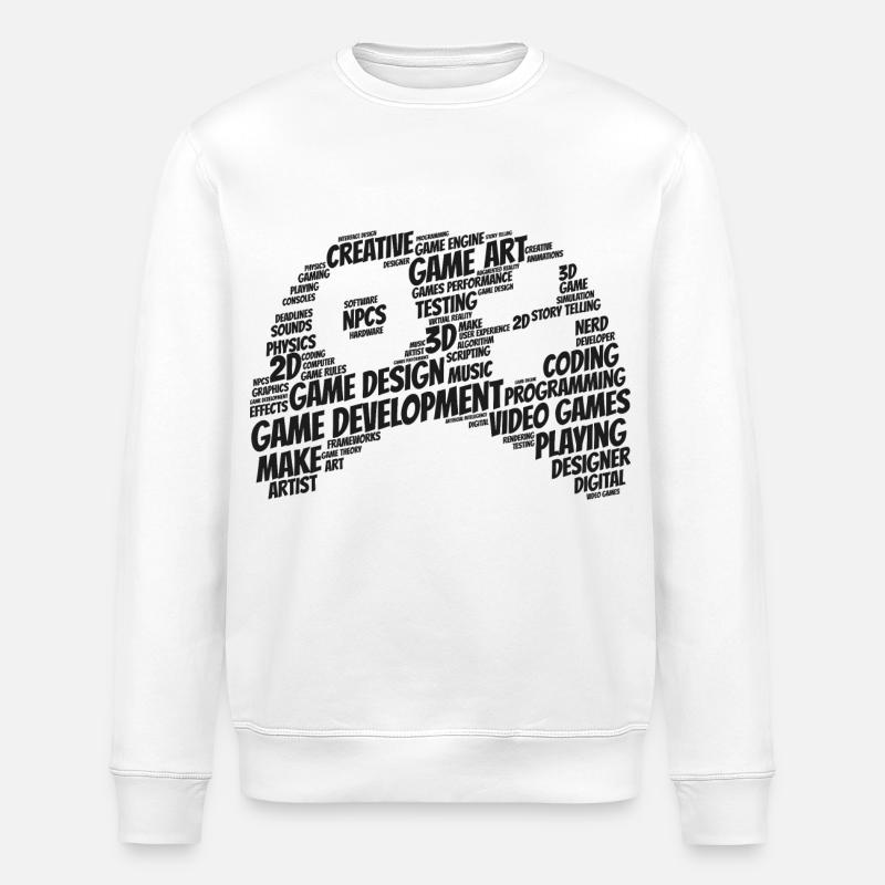 Spiele Entwickler - Stanley/Stella Unisex Bio-Sweatshirt ROLLER - Weiß