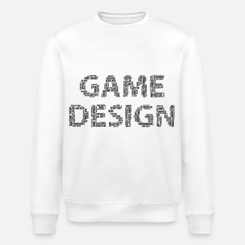 Game Design - Stanley/Stella Unisex Bio-Sweatshirt ROLLER - Weiß