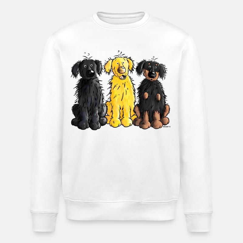 Hovawart – Hovi – Chien – Tee Shirt - Sweat bio ROLLER Stanley/Stella Unisexe - blanc