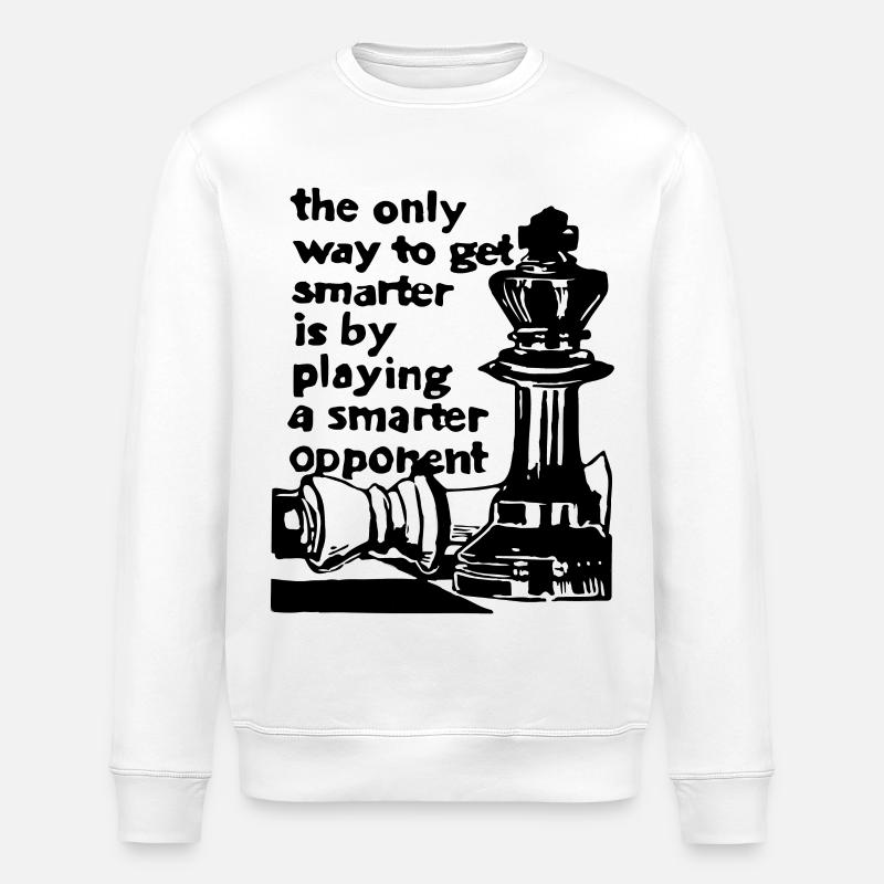 Chess chess player gift - Stanley/Stella ROLLER Unisex Organic Sweatshirt - white