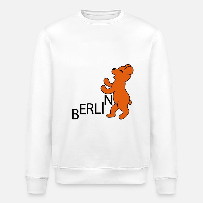 Berlin - Stanley/Stella Unisex Bio-Sweatshirt ROLLER - Weiß
