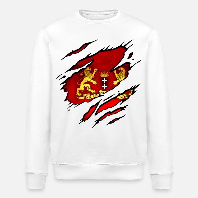 Danzig - Polen - Stanley/Stella Unisex Bio-Sweatshirt ROLLER - Weiß