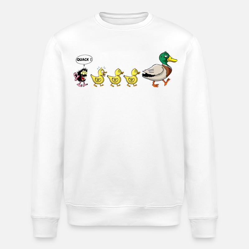Das hässliche Entlein - Stanley/Stella Unisex Bio-Sweatshirt ROLLER - Weiß