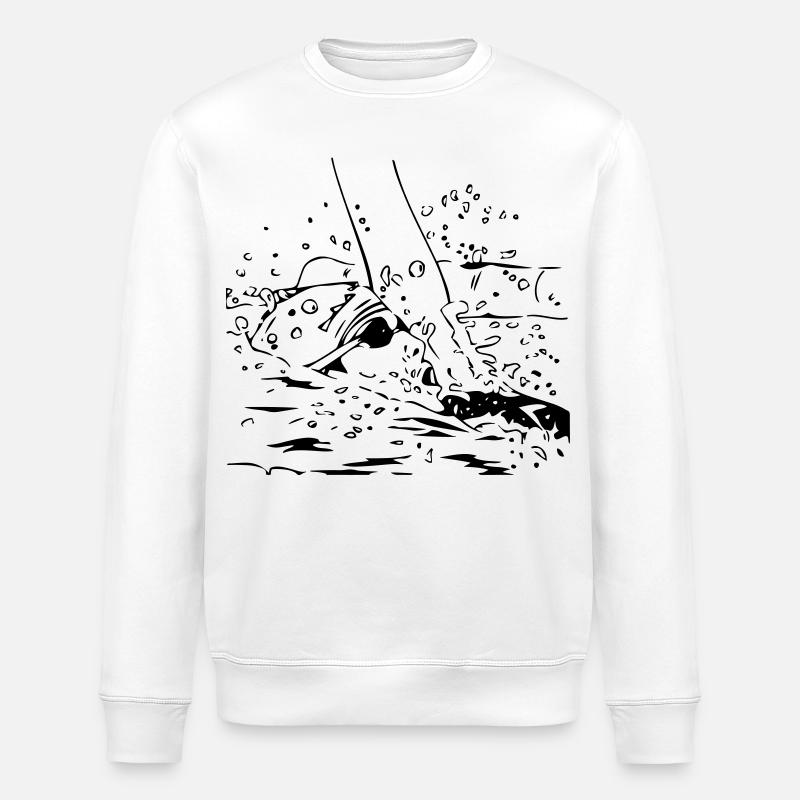 Nageur - Sweat bio ROLLER Stanley/Stella Unisexe - blanc