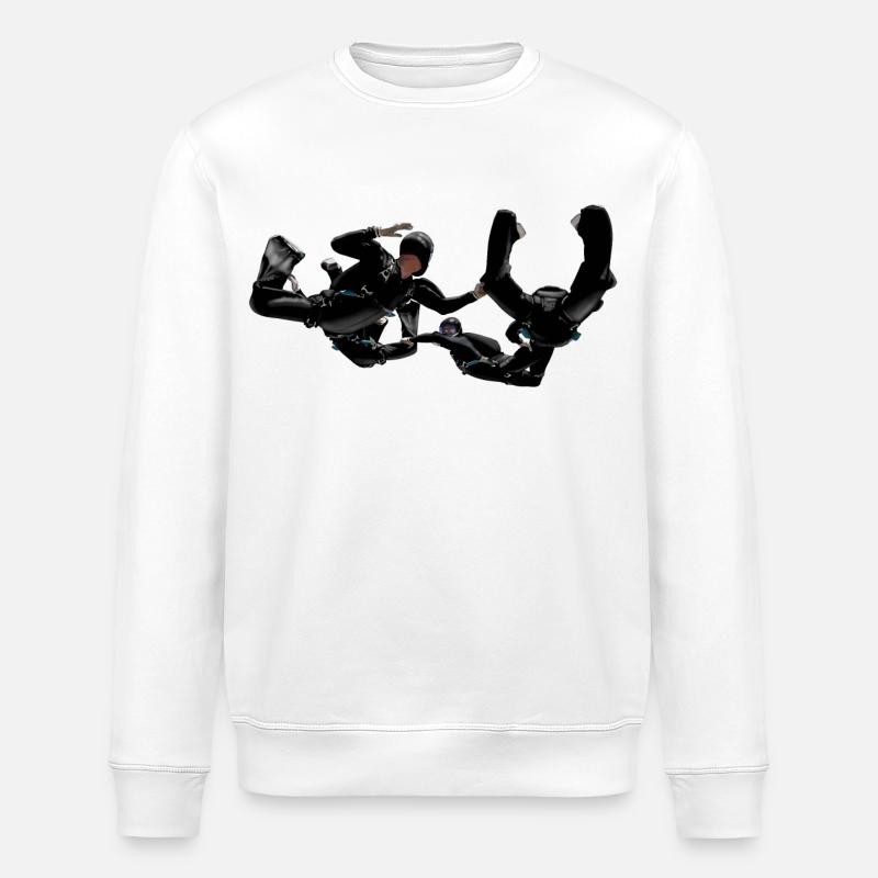 Skydivers - Stanley/Stella Unisex Bio-Sweatshirt ROLLER - Weiß