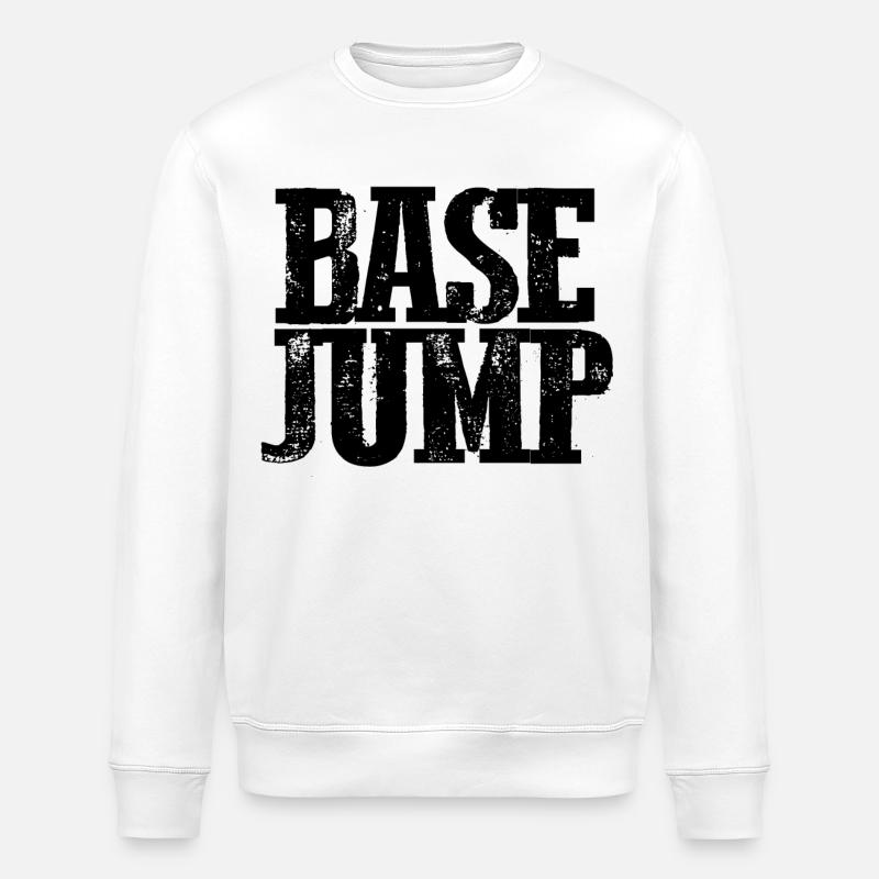 Base Jump - B.A.S.E. - Basejumper - Sweat bio ROLLER Stanley/Stella Unisexe - blanc