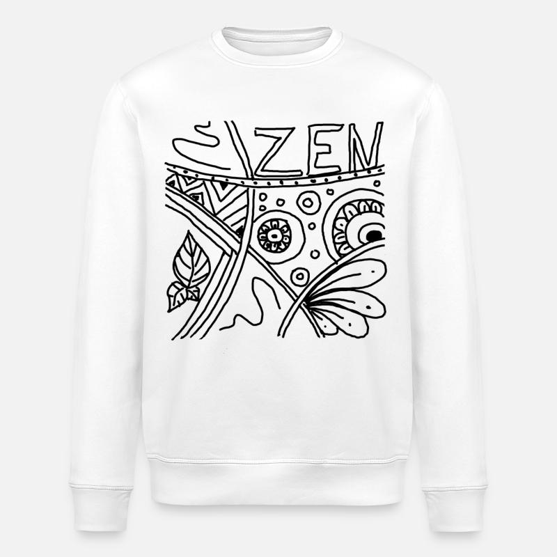 Zen - Sweat bio ROLLER Stanley/Stella Unisexe - blanc