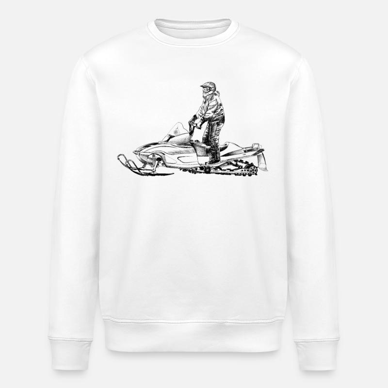 Snowmobile - Stanley/Stella Unisex Bio-Sweatshirt ROLLER - Weiß