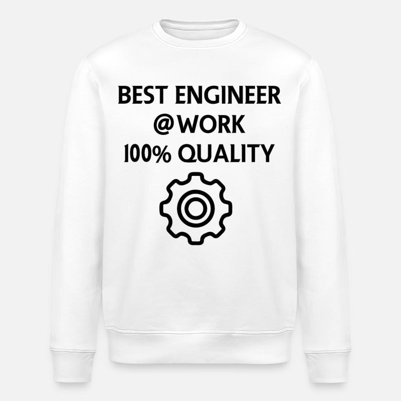 Technician and Engineer - Stanley/Stella ROLLER Unisex Organic Sweatshirt - white
