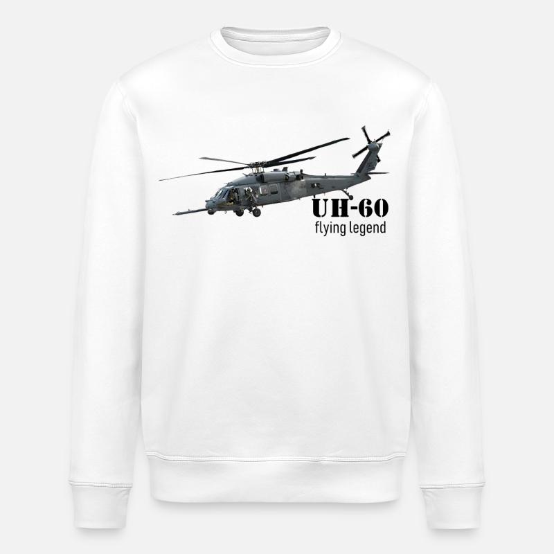 Helikopter - Stanley/Stella Unisex Bio-Sweatshirt ROLLER - Weiß