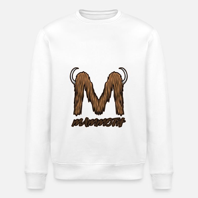 Mammut Haarig Elfenbein - Stanley/Stella Unisex Bio-Sweatshirt ROLLER - Weiß