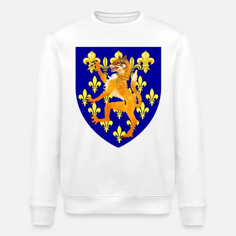 Haldel-Wappen Wolf - Stanley/Stella Unisex Bio-Sweatshirt ROLLER - Weiß