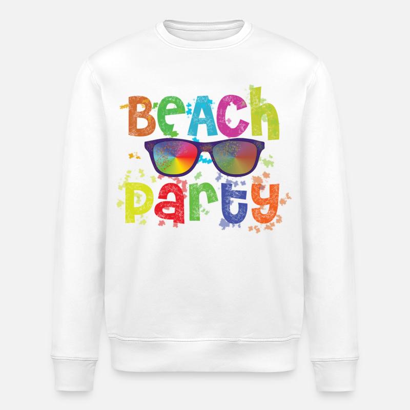Beach Party - Stanley/Stella Unisex Bio-Sweatshirt ROLLER - Weiß