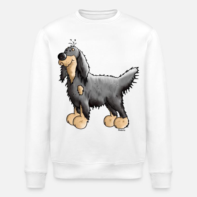 Setter Gordon - Chien - Chiens - Sweat bio ROLLER Stanley/Stella Unisexe - blanc
