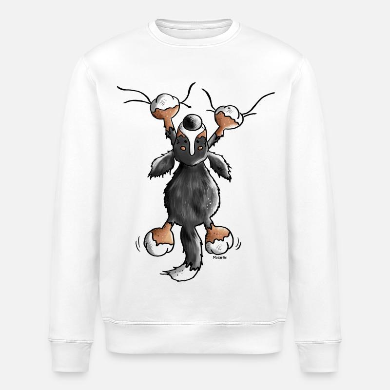 Bouvier bernois - Chien - Sweat bio ROLLER Stanley/Stella Unisexe - blanc