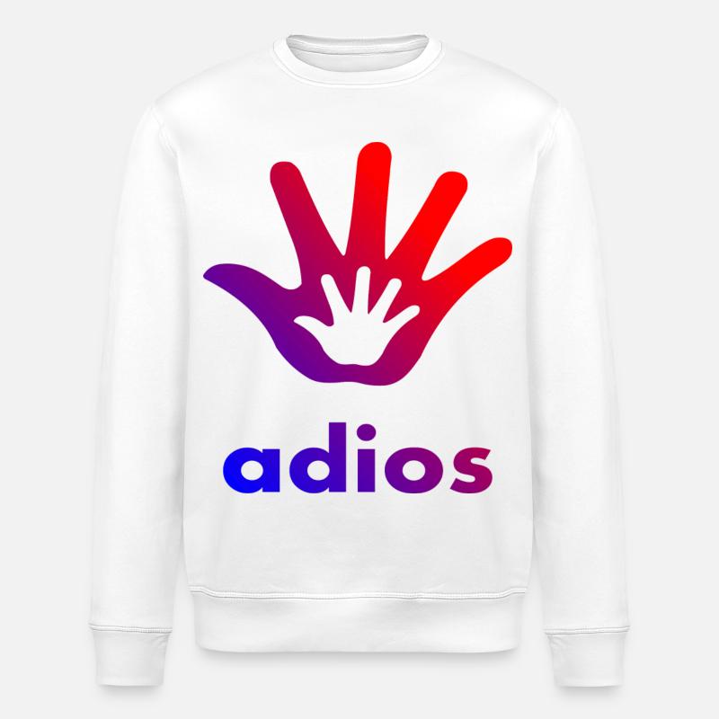 Main Adios - Sweat bio ROLLER Stanley/Stella Unisexe - blanc