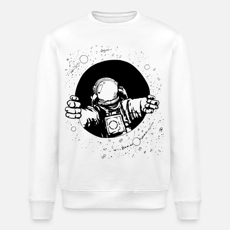 Astronaut - Stanley/Stella Unisex Bio-Sweatshirt ROLLER - Weiß