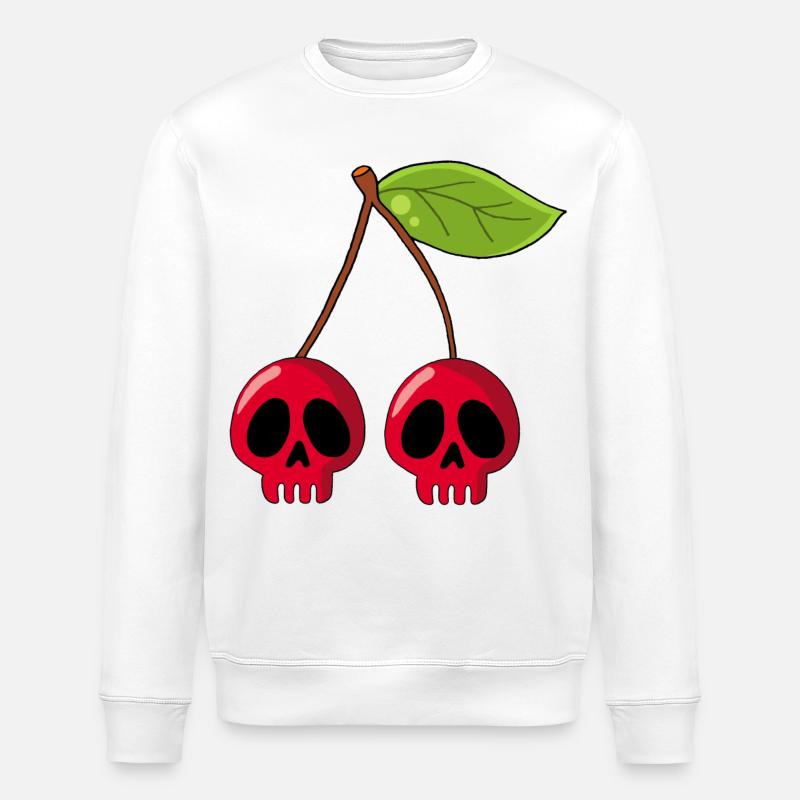 Kirschschädel - Stanley/Stella Unisex Bio-Sweatshirt ROLLER - Weiß