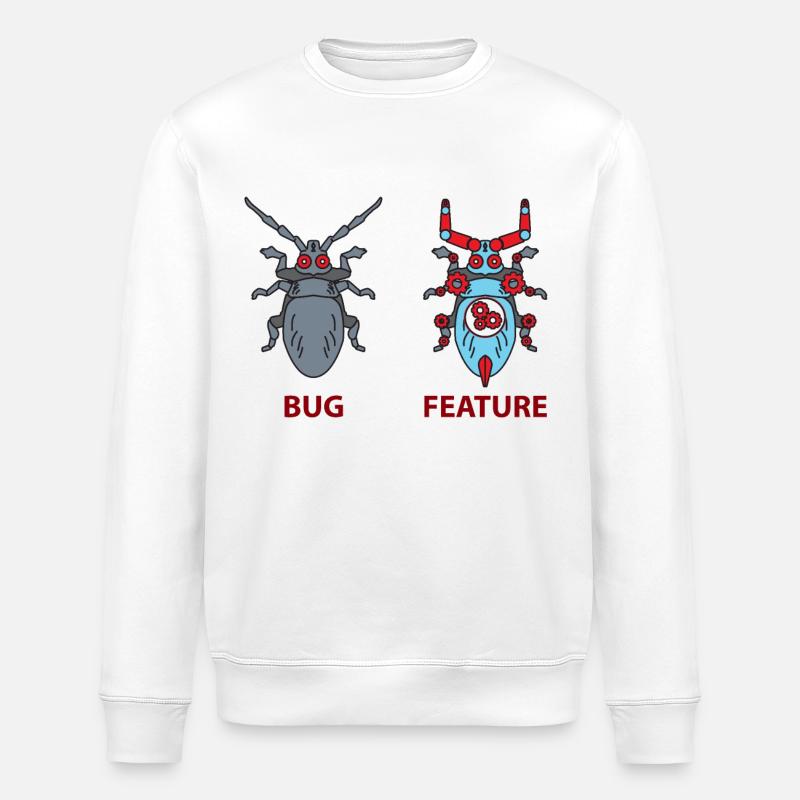 Blague programmeur - Sweat bio ROLLER Stanley/Stella Unisexe - blanc