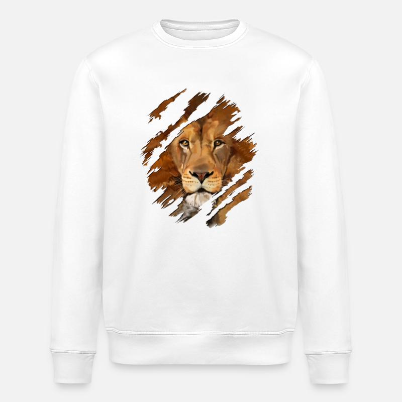 Löwe - Stanley/Stella Unisex Bio-Sweatshirt ROLLER - Weiß