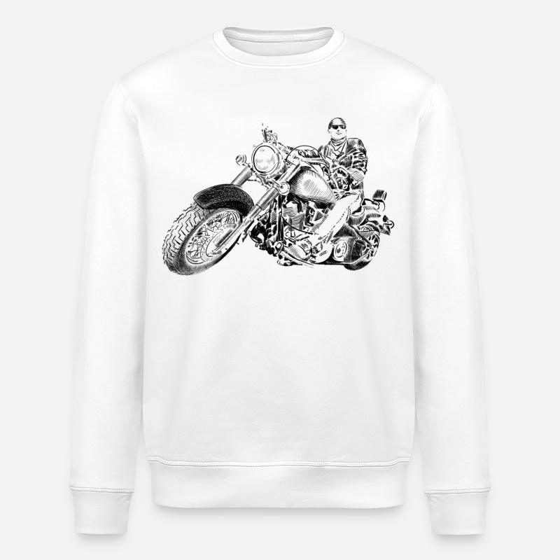 chopper - Sweat bio ROLLER Stanley/Stella Unisexe - blanc