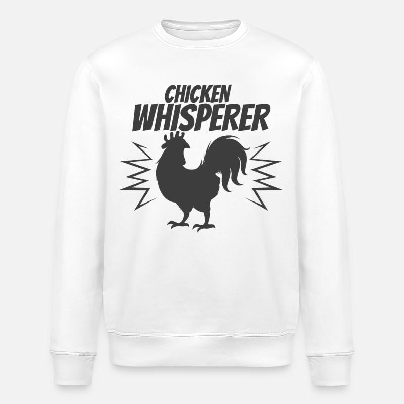 Chicken Whisperer - Stanley/Stella Unisex Bio-Sweatshirt ROLLER - Weiß