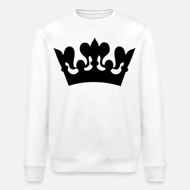 Image d’un dessin de couronne # - Sweat bio ROLLER Stanley/Stella Unisexe - blanc