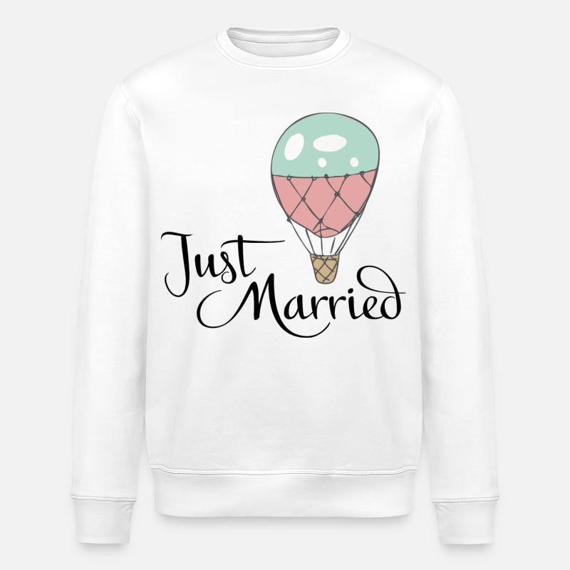 wedding - Stanley/Stella ROLLER Unisex Organic Sweatshirt - white