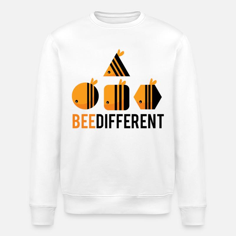 Abeille différente - Sweat bio ROLLER Stanley/Stella Unisexe - blanc