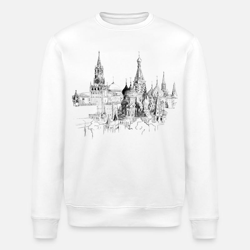 Moskau - Stanley/Stella Unisex Bio-Sweatshirt ROLLER - Weiß