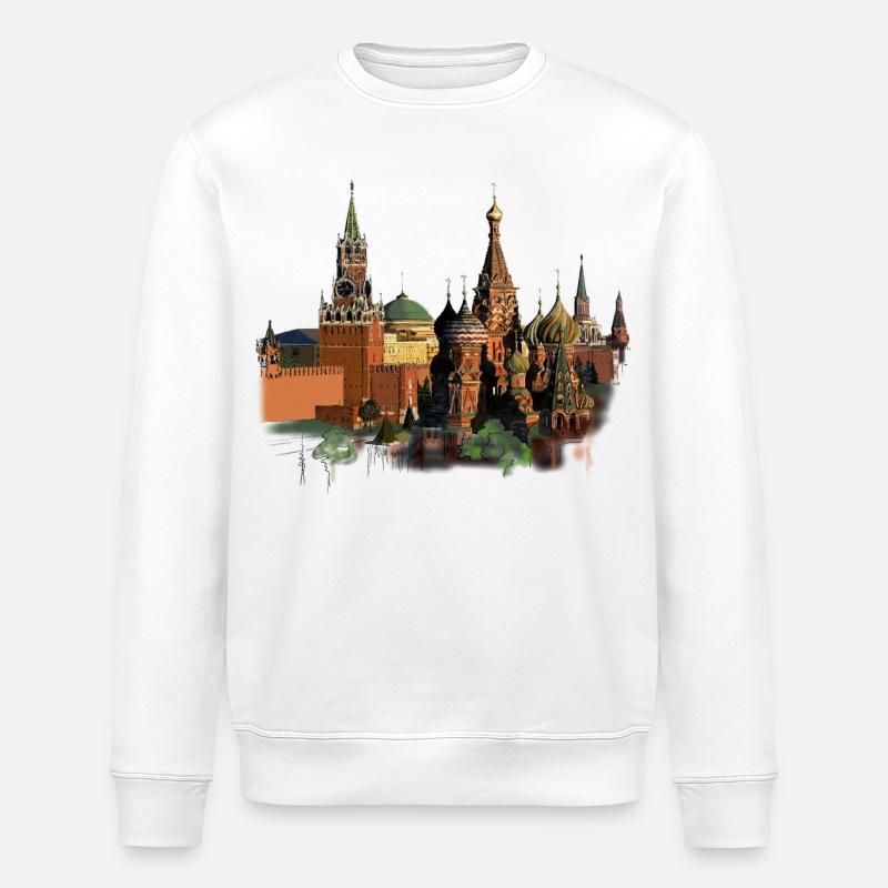 Moscou - Sweat bio ROLLER Stanley/Stella Unisexe - blanc