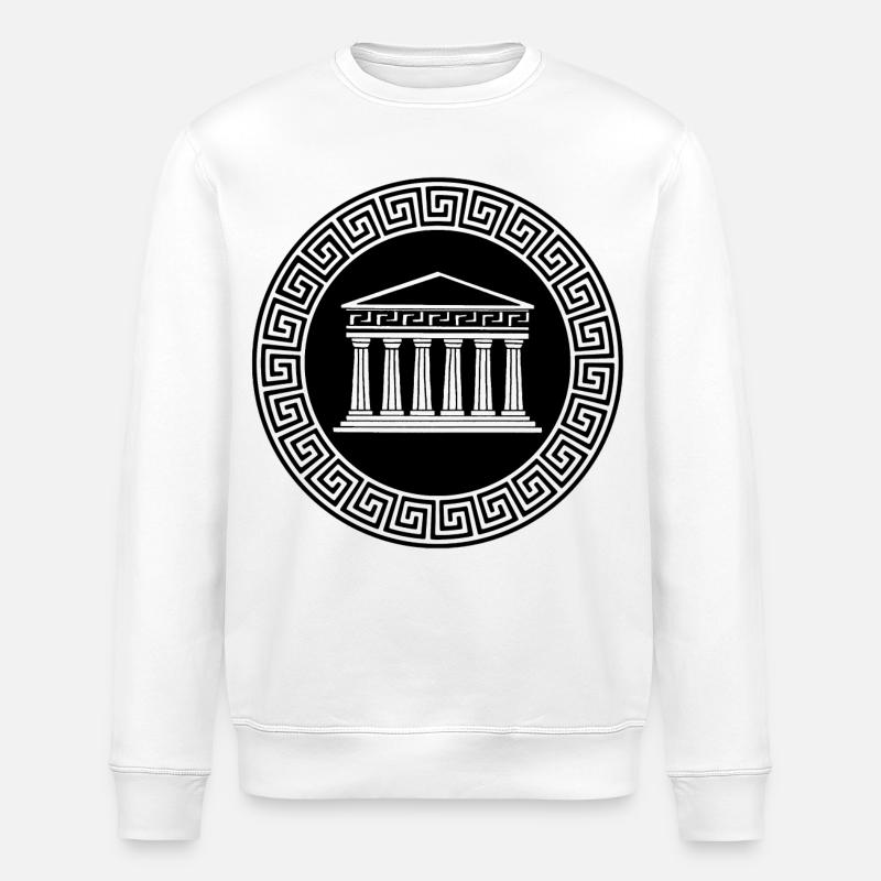 Antiker Tempel - Stanley/Stella Unisex Bio-Sweatshirt ROLLER - Weiß
