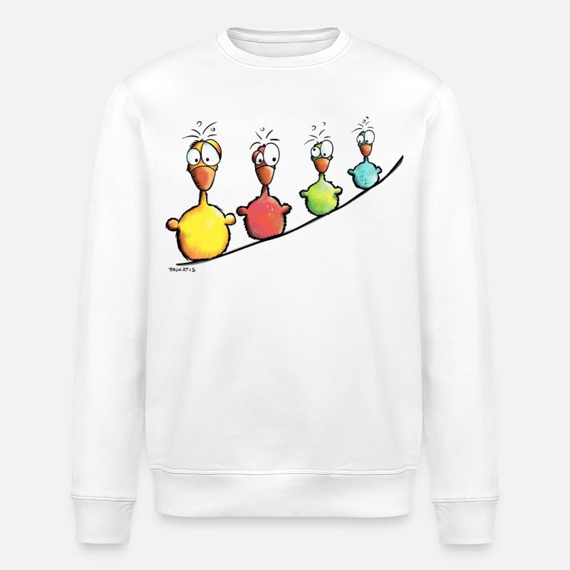 Starke Vogelleine - Stanley/Stella Unisex Bio-Sweatshirt ROLLER - Weiß