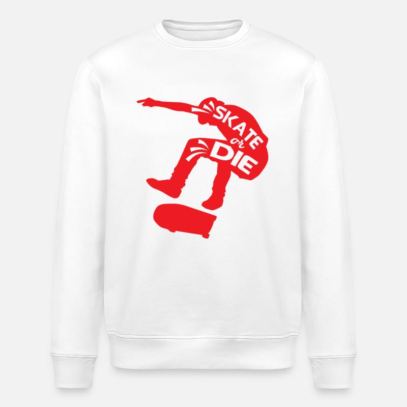 Patiner ou mourir - Sweat bio ROLLER Stanley/Stella Unisexe - blanc