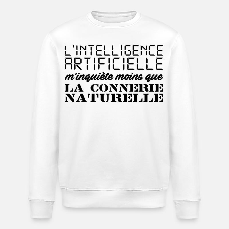 Intelligence artificielle - Sweat bio ROLLER Stanley/Stella Unisexe - blanc
