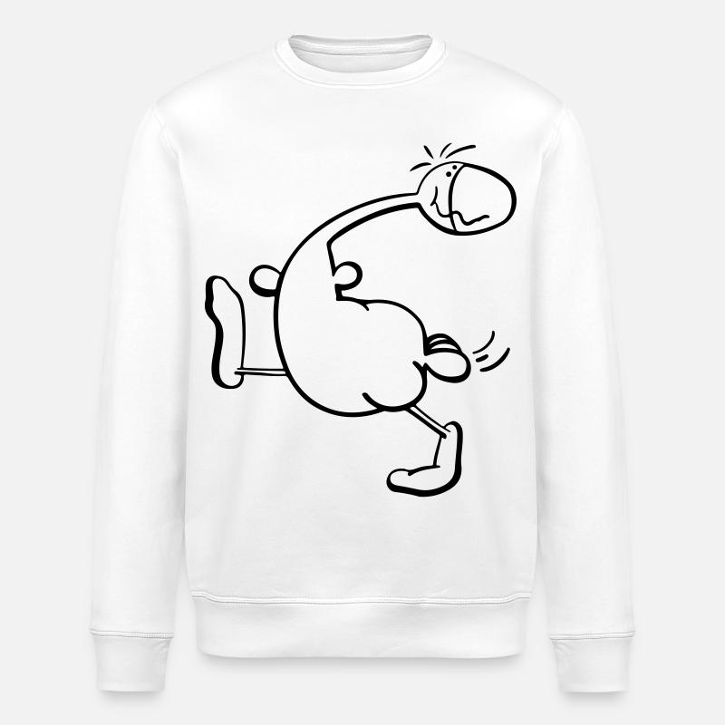 Drôle Canard - Sweat bio ROLLER Stanley/Stella Unisexe - blanc