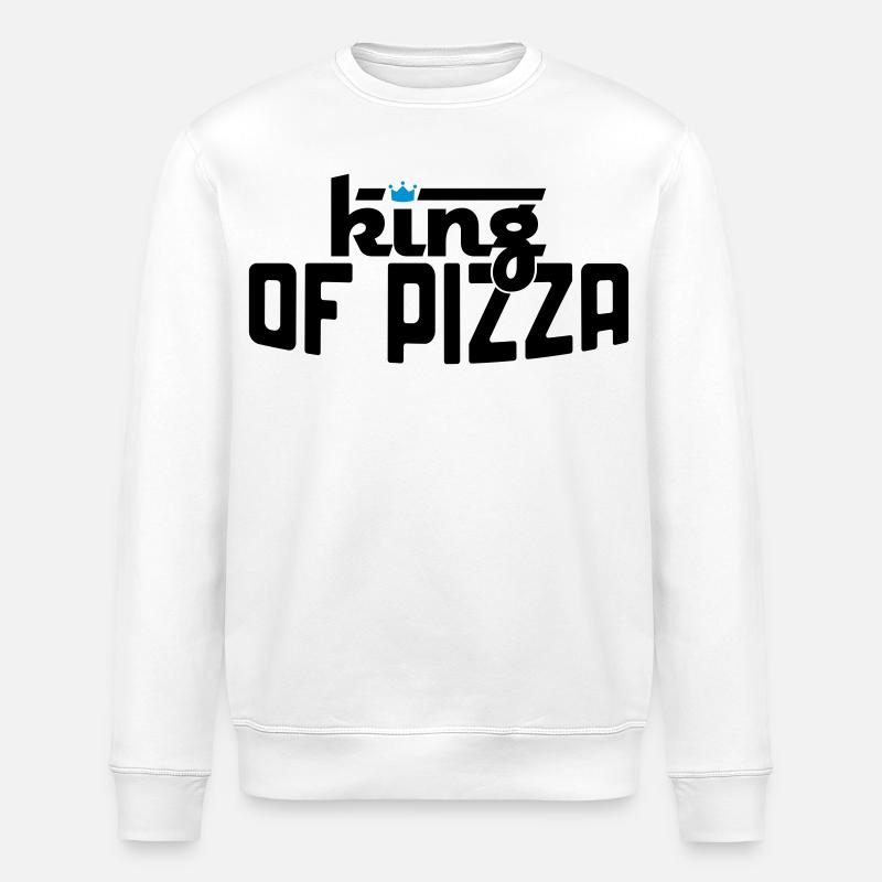 Pizza - Stanley/Stella ROLLER Unisex Organic Sweatshirt - white