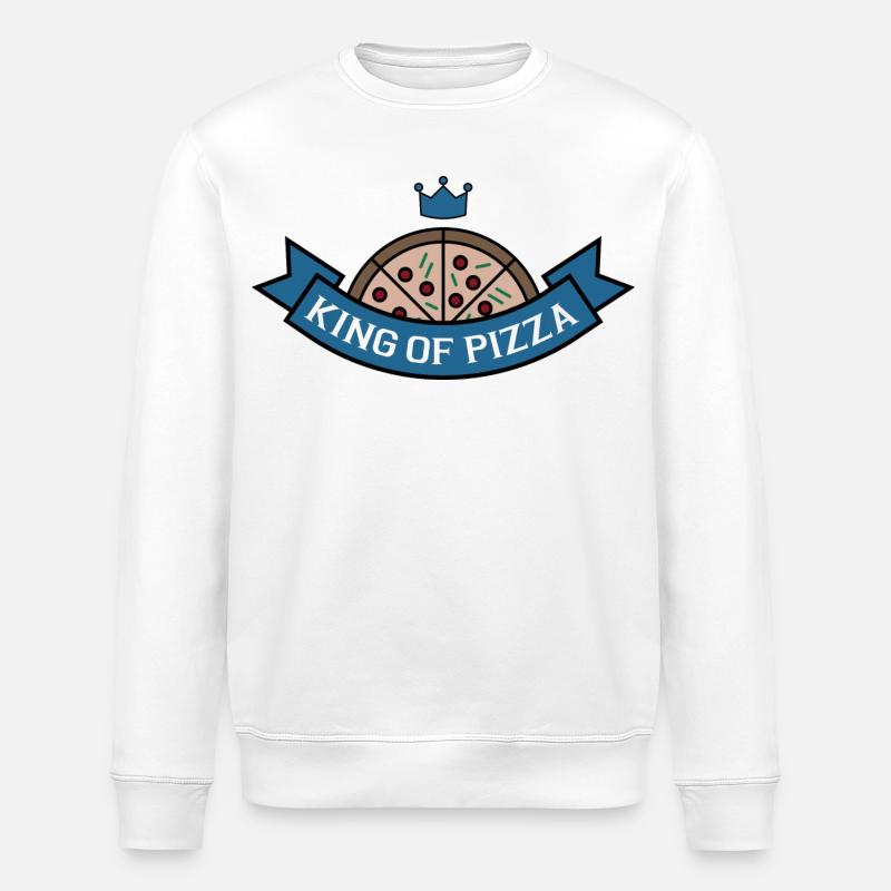 Pizza - Stanley/Stella Unisex Bio-Sweatshirt ROLLER - Weiß