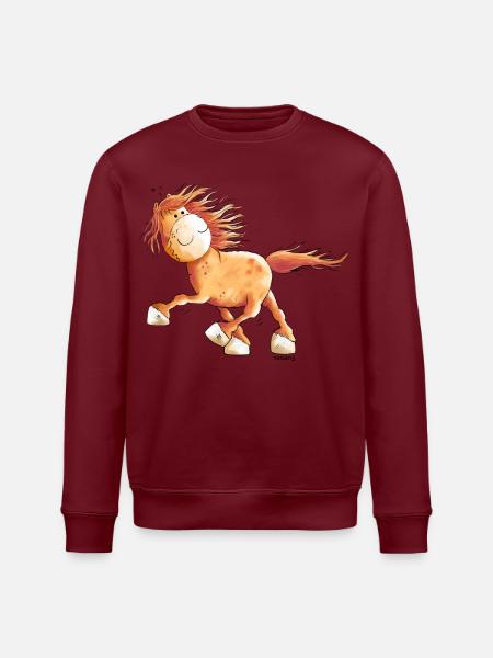 Icelandic Horse - Stanley/Stella ROLLER Unisex Organic Sweatshirt - white