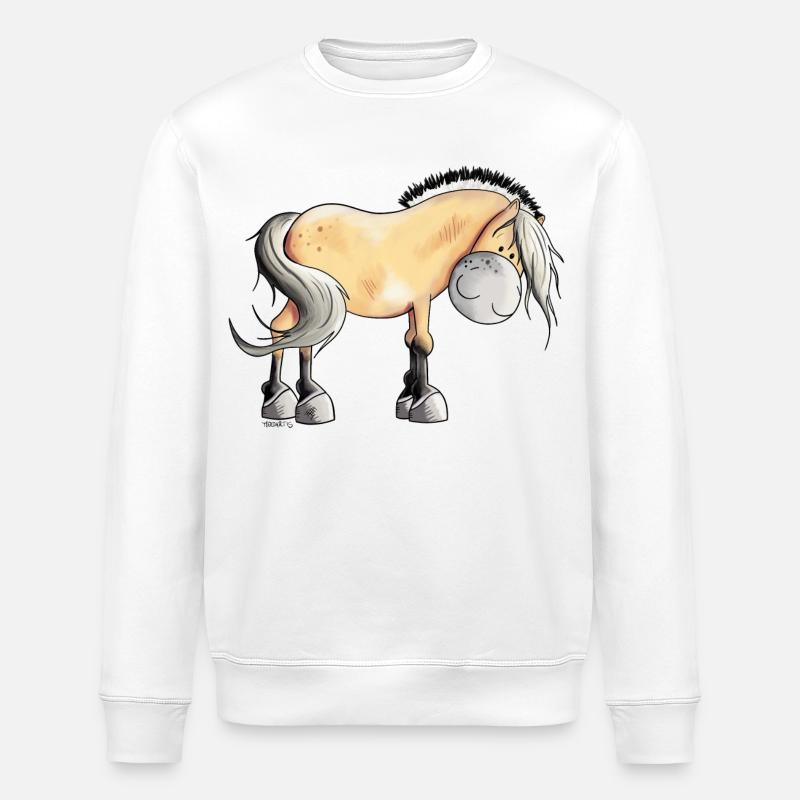 Drolliger Norweger - Stanley/Stella Unisex Bio-Sweatshirt ROLLER - Weiß