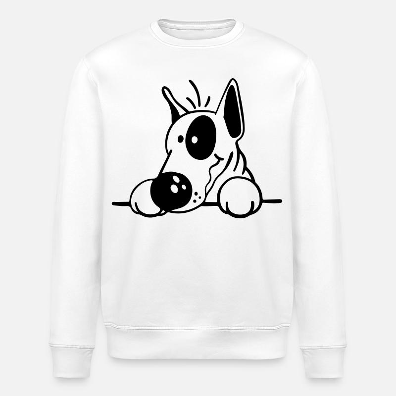 Cute Bull Terrier - Sweat bio ROLLER Stanley/Stella Unisexe - blanc