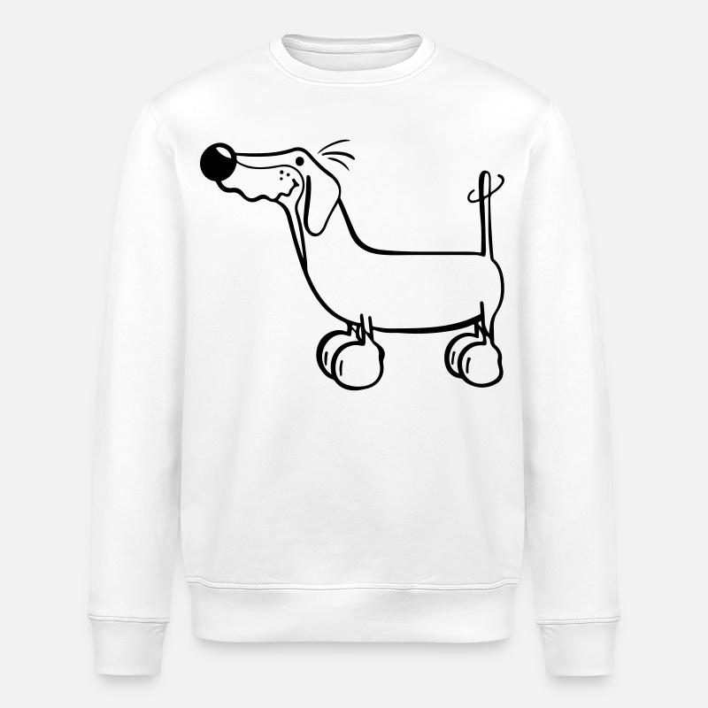 Teckel - Sweat bio ROLLER Stanley/Stella Unisexe - blanc