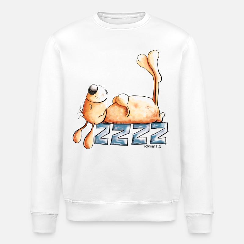 Sleeping Rabbit I Rabbit Rabbit - Stanley/Stella ROLLER Unisex Organic Sweatshirt - white