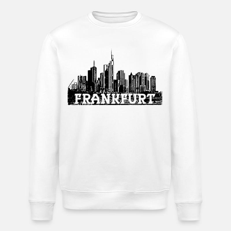 Frankfurt - Skyline - Stanley/Stella Unisex Bio-Sweatshirt ROLLER - Weiß