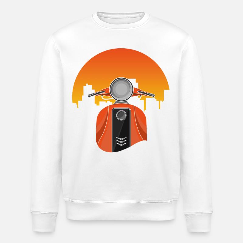 Altes Moped - Stanley/Stella Unisex Bio-Sweatshirt ROLLER - Weiß