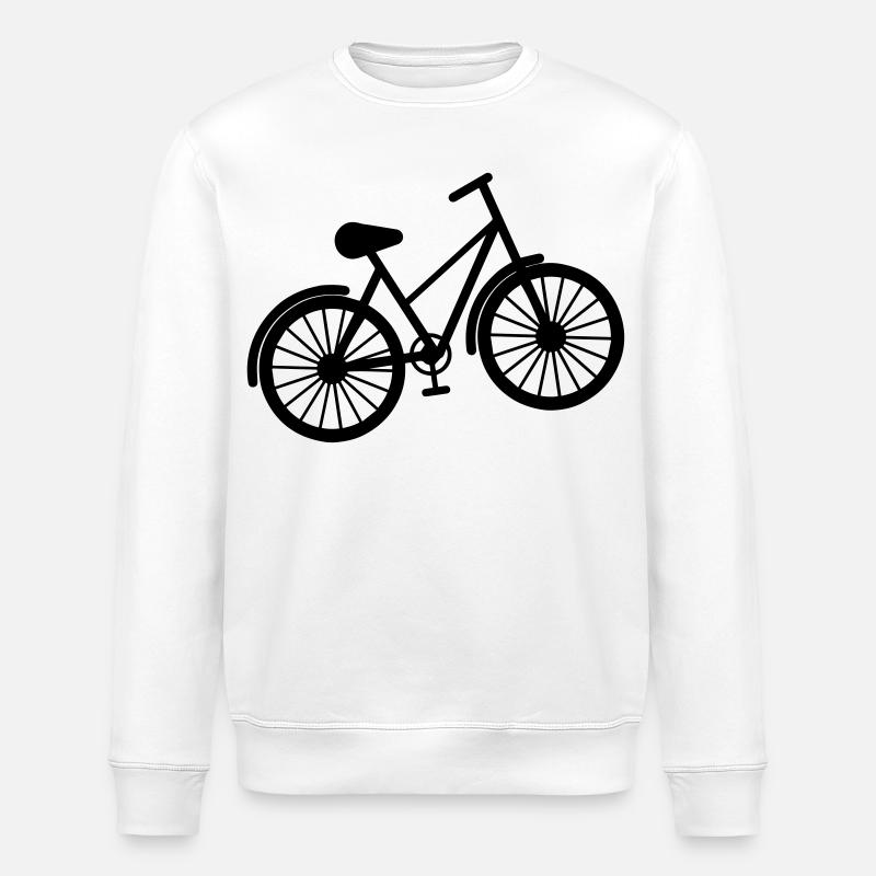bicycle - Stanley/Stella ROLLER Unisex Organic Sweatshirt - white