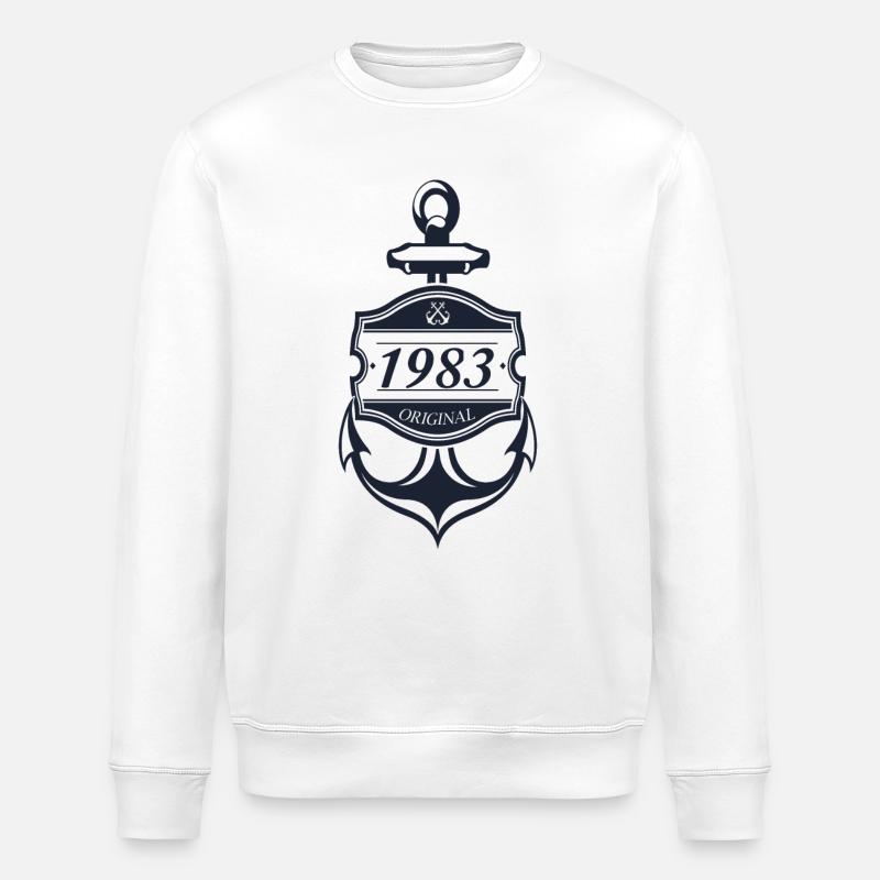 Anker 1983 - Stanley/Stella Unisex Bio-Sweatshirt ROLLER - Weiß