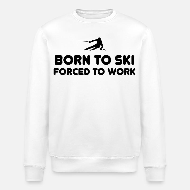 Né à ski T-Shirts - Sweat bio ROLLER Stanley/Stella Unisexe - blanc